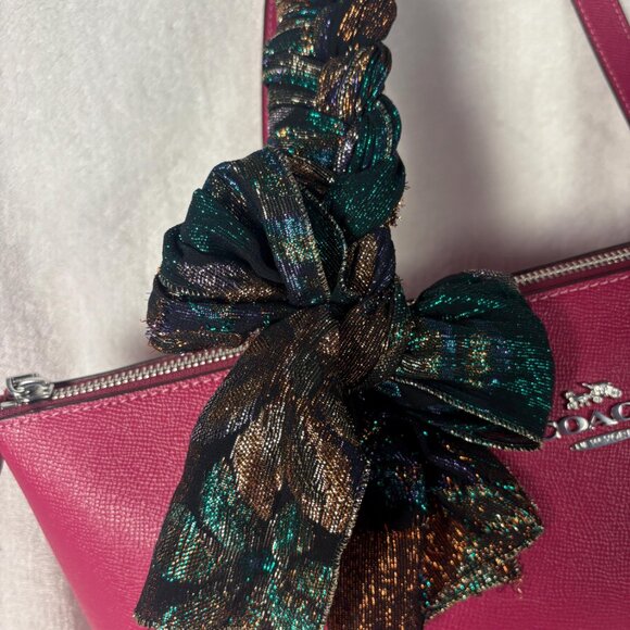 Coach Gallery Tote in Fuchsia with Scarf and Charm (2004) - Picture 3 of 11